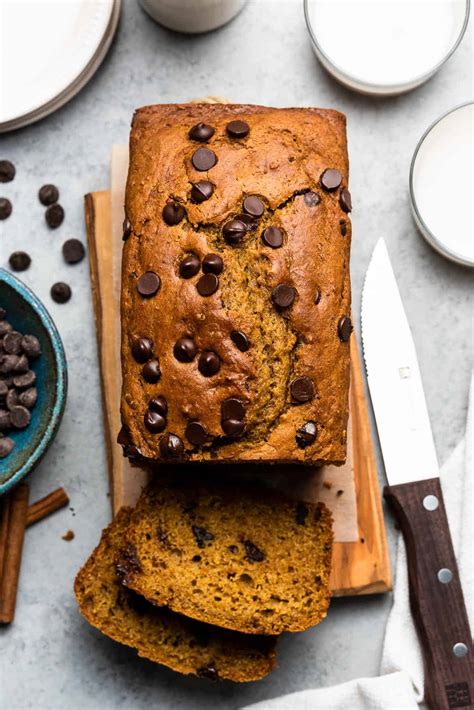 The Best Chocolate Chip Pumpkin Bread Deliciously Yum!