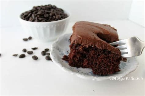 Chocolate Coffee Depression Cake