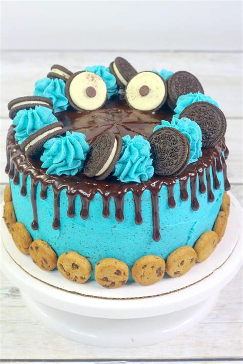Chocolate Cookie Monster Cake