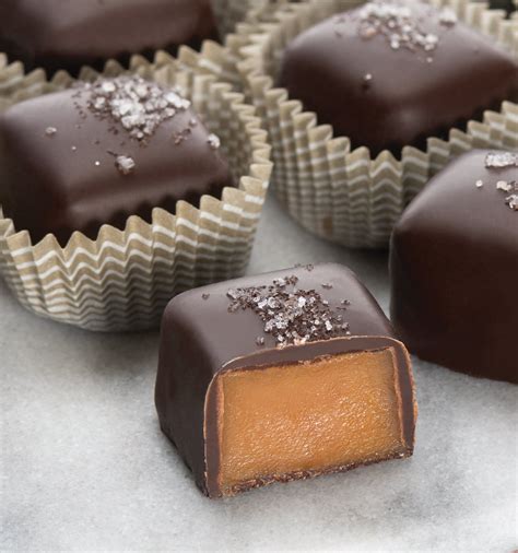 chocolate covered caramel squares