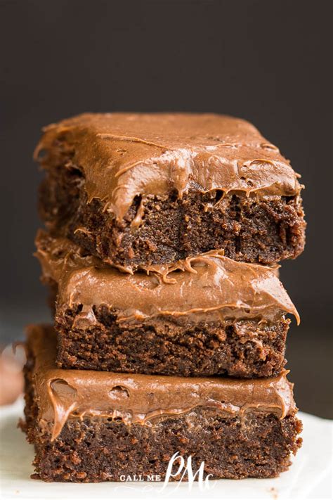 chocolate cream cheese frosted brownies