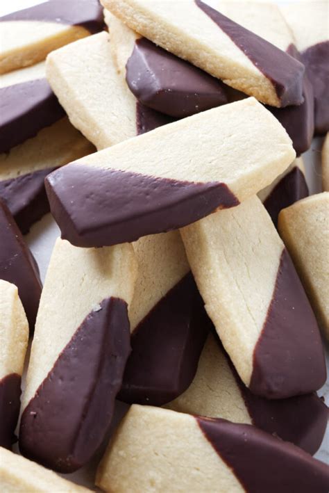 Kiana Bates Chocolate Dipped Shortbread Cookies