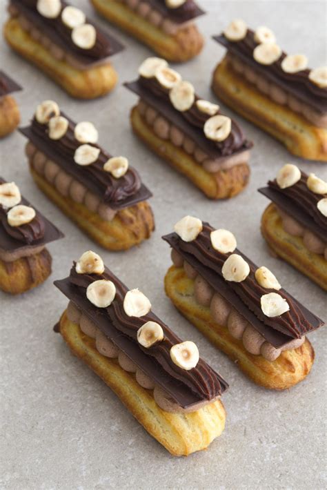 Chocolate Hazelnut Eclairs