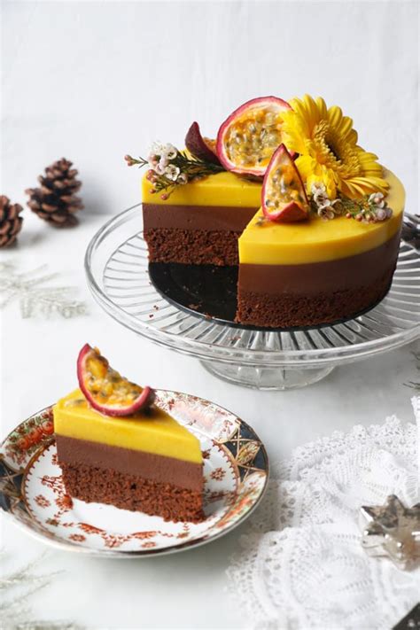 chocolate passion fruit cake