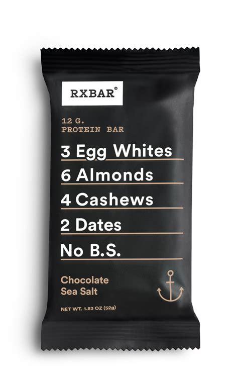 chocolate sea salt rxbar whole 30