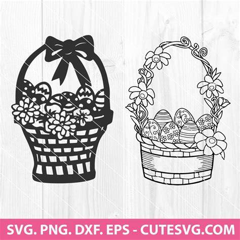 Download chocolate-easter-egg-basket SVG