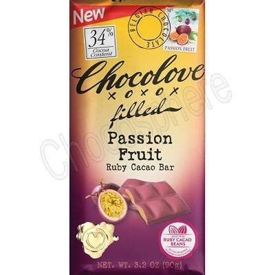 chocolove passion fruit filled ruby chocolate