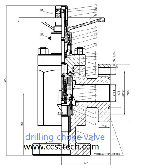 Choke Valve Dimensions