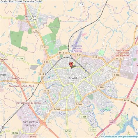 Plan de Cholet Voyages Cartes