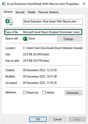 Choose Excel as the File Type