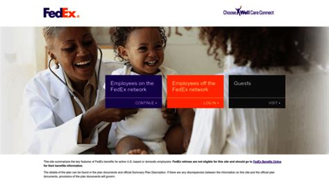 choosewell fedex com enrollment