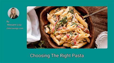 Choosing Right Pasta