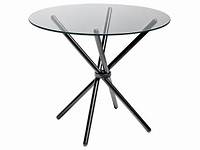 Chopstick 100cm Round Glass Table Clear Round glass table, Dining