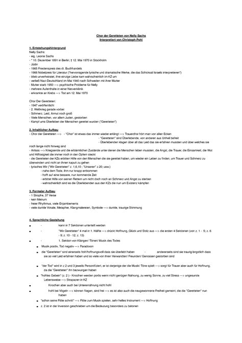 Famous Chor Der Geretteten Interpretation Latest