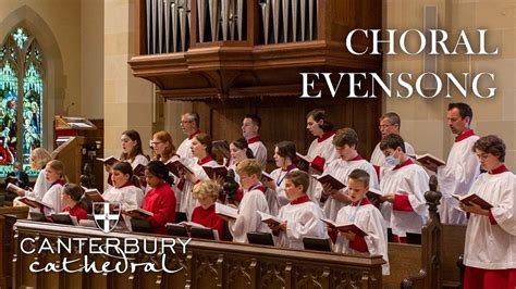 choral evensong at canterbury this evening