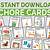 chore cards free printable