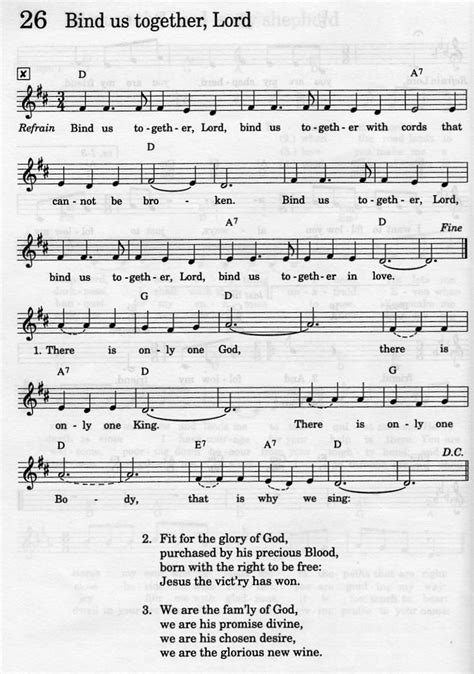 Chorus Bind Us Together Lord