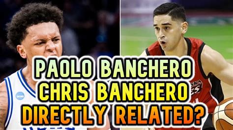 chris banchero and paolo banchero related