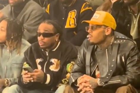 chris brown and quavo fashion week