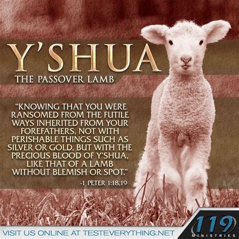 christ became our passover lamb