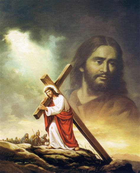 christ carrying the cross images