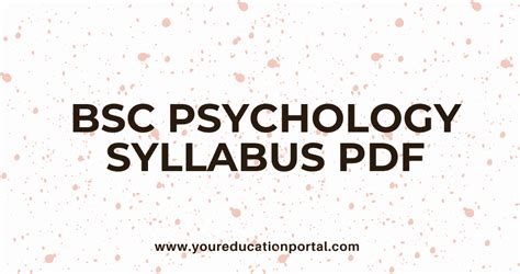 christ university bsc psychology syllabus