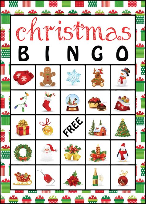 Christmas Bingo Template PDF or Pages