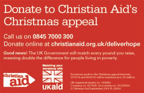 christian aid christmas appeal