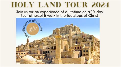 christian holy land tours 2024 packages