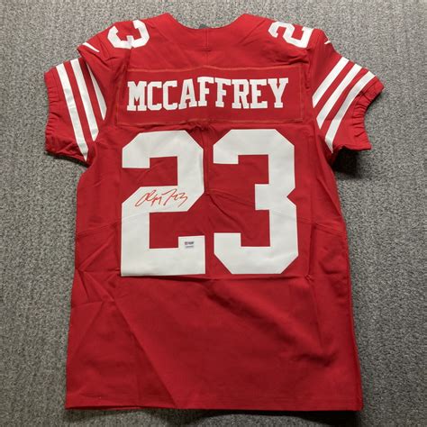 christian mccaffrey signed 49ers jersey