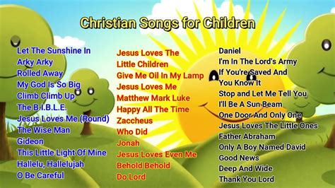 christian songs for children to sing