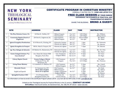 christian theological seminary programs