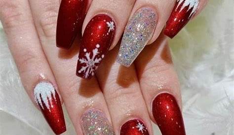 Christmas Acrylic Nail Designs 2021 Hottest Red s Ideas • Stylish F9