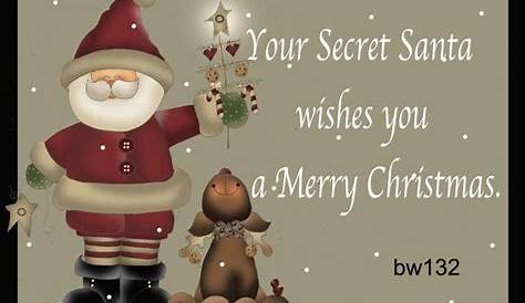 Christmas And New Year Wishes For Secret Santa