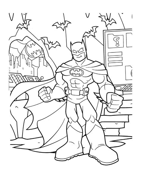 christmas batman coloring pages for kids