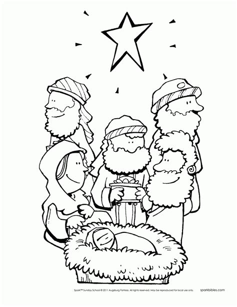 Christmas Bible Coloring Pages