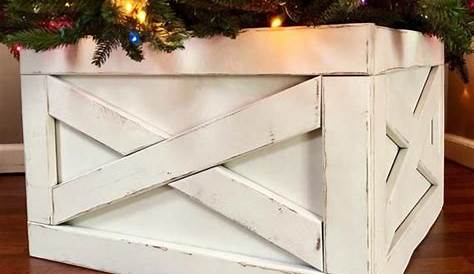 Christmas Box Skirt Tree Tree Tree Base Diy