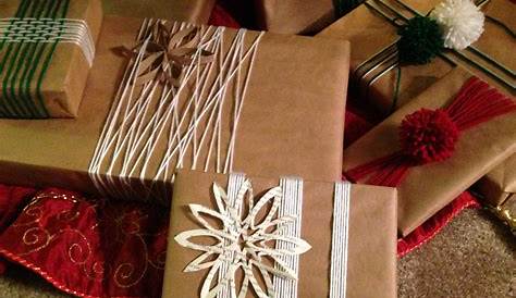 christmas wrapping// Butcher paper or thick white paper | Christmas