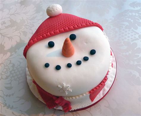 Christmas Cake Ideas Snowman