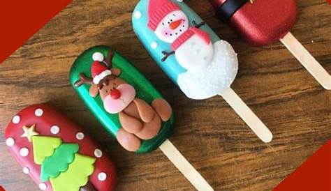 Christmas Cake Pop Molds Made From An Upside Down Heart Mold