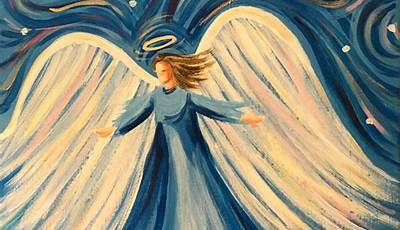 Christmas Canvas Paintings Angel