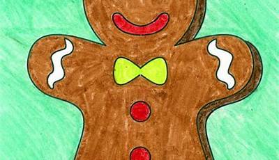 Christmas Canvas Paintings Gingerbread Man