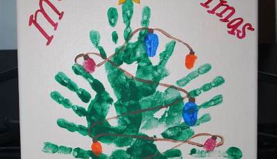 Christmas Canvas Paintings With Handprints