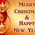 christmas card and happy new year greetings
