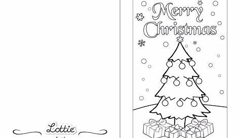 Christmas Card Coloring Pages For Kids 100 FREE Easy Printable PDF