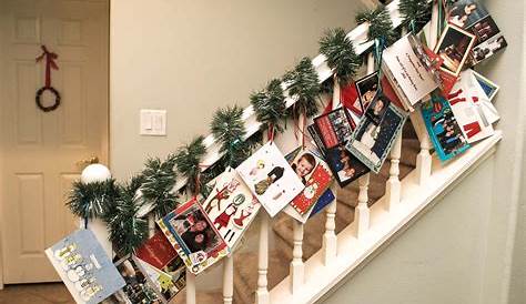 Christmas Card Displays Ideas A Party Style Garland Display