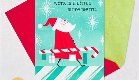 Christmas Card For Coworker Thank A Boss Or Work Colleague Making Your