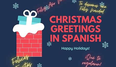 Christmas Card In Spanish Feliz Navidad Is For Merry Hires Stock Photography