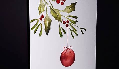 Par Micheline 'Mimi' Jourdain Painted christmas cards, Christmas card