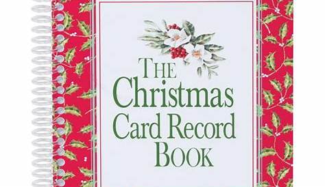 Snowflake Christmas Card Record Book Current Catalog
